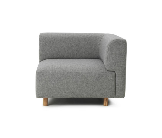Redo Modular Sofa 150 Armrest Corner Oak Legs Hallingdal | Sessel | Normann Copenhagen