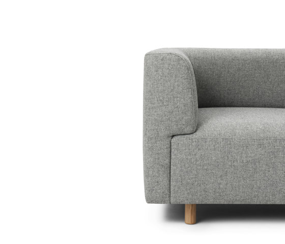 Redo Modular Sofa 150 Armrest Corner Oak Legs Hallingdal | Sillones | Normann Copenhagen