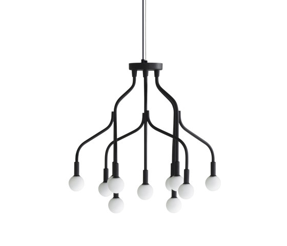 Vekst Lamp Small Black | Lámparas de suspensión | Normann Copenhagen