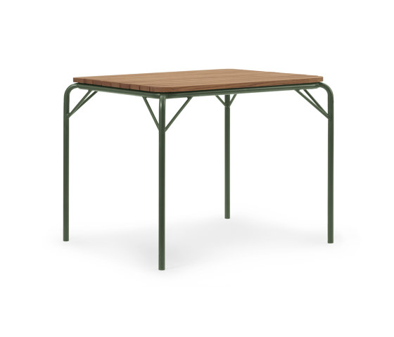 Vig Table 90 x 80 cm Robinia Dark Green | Mesas comedor | Normann Copenhagen
