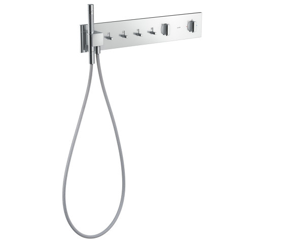 AXOR ShowerComposition Thermostatic module 610/110 for concealed installation for 4 functions | Shower controls | AXOR