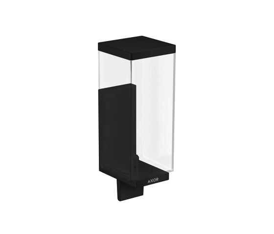 AXOR Universal Rectangular Accessories Liquid soap dispenser | matt black | Soap dispensers | AXOR
