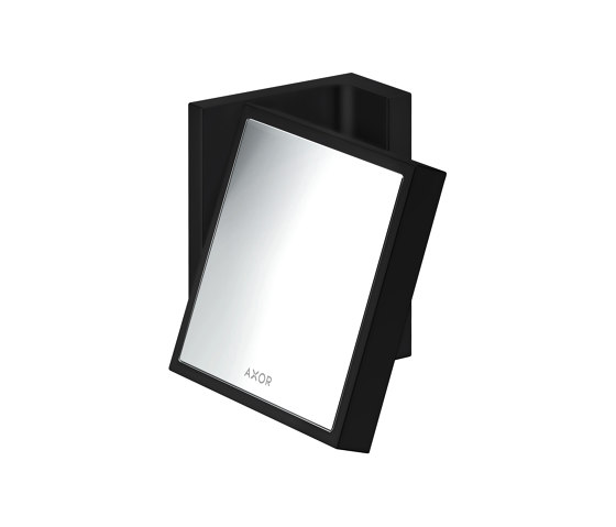 AXOR Universal Rectangular Accessories Shaving mirror | matt black | Bath mirrors | AXOR