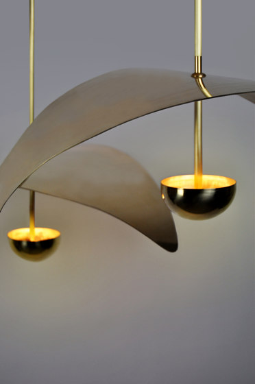 Bonnie Cluster 1 (3 Medium Singles) Contemporary LED Chandelier | Suspended lights | Ovature Studios