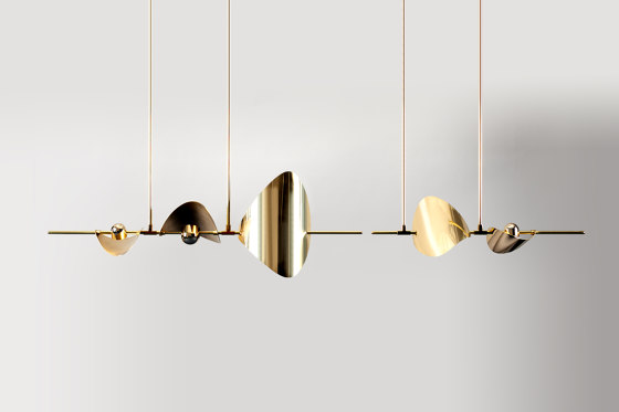 Bonnie Config. 4 Contemporary LED Linear Chandelier | Suspended lights | Ovature Studios