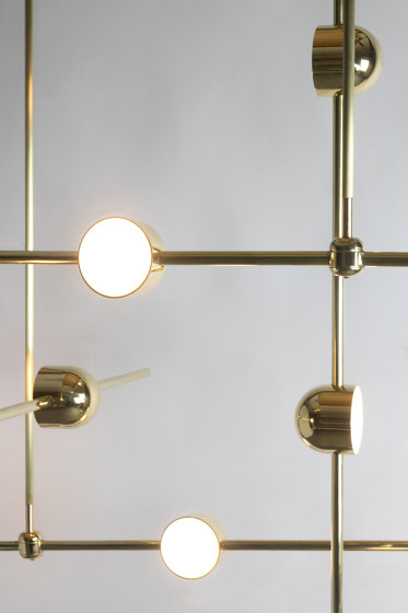 Dia Config 1 Straight Contemporary LED Chandelier | Suspended lights | Ovature Studios