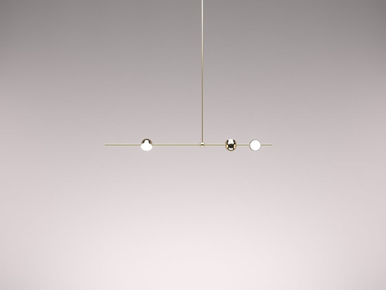 Dia Straight Contemporary LED Chandelier | Lámparas de suspensión | Ovature Studios