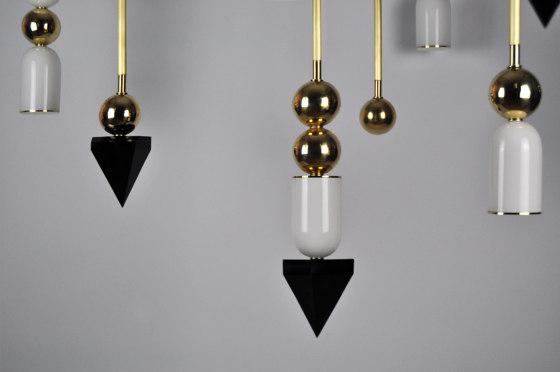 Laur Medium Small (3 Units) Contemporary LED Chandelier | Lampade sospensione | Ovature Studios