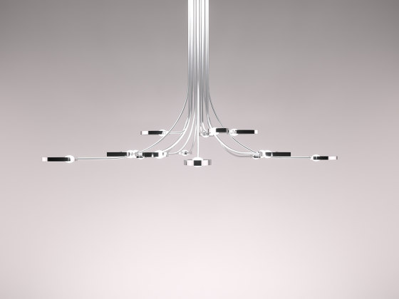 Lilly Curved Config. 2 Small (10 Petals) | Suspended lights | Ovature Studios