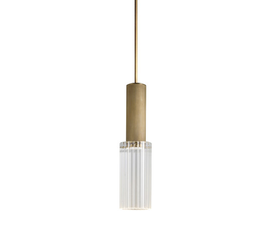 Flume | 80 Pendant - Antique Brass | Suspended lights | J. Adams & Co
