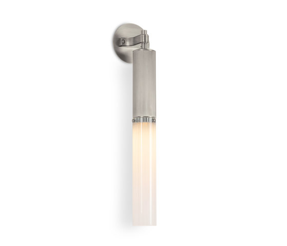 Flume | Wall Light - Satin Nickel & Frosted Glass | Wall lights | J. Adams & Co