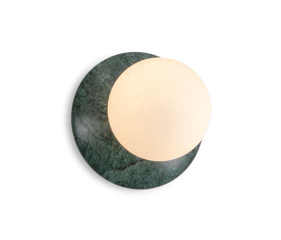 Orbit | Wall Light - Green Marble | Lampade parete | J. Adams & Co