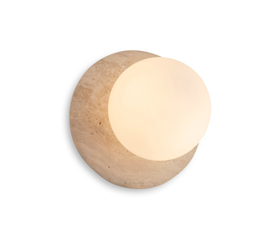 Orbit | Wall Light - Travertine | Lampade parete | J. Adams & Co