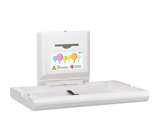Horizontal baby changing stations | BabyMedi  | CP0016H white finish | Baby changing tables | Mediclinics