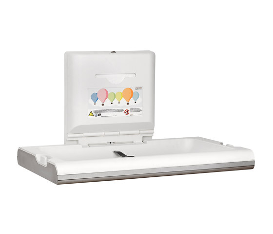 Horizontal baby changing stations With Ionizer | BabyMedi | CP0016HCS-I Satin Finish | Baby changing tables | Mediclinics
