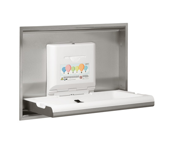 Kit to recess the horizontal Baby Changing Stations KT0016HCS | BabyMedi | Satin finish | Baby changing tables | Mediclinics
