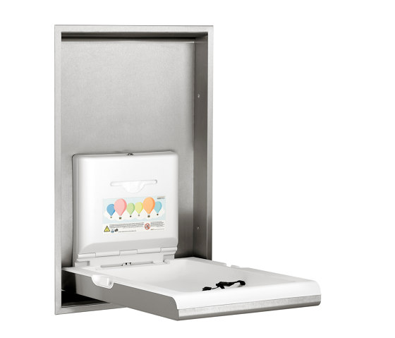 Vertical baby changing stations with ionizer | BabyMedi | CP0016HCS-I Satin finish | Wickeltische | Mediclinics