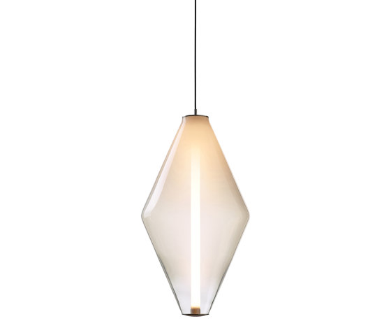 BUOY pendant double cone white/silver | Suspended lights | Bomma