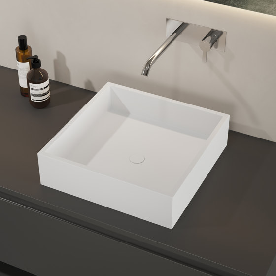 SOLID SURFACE | Andromeda Lavabo soprapiano in Solid Surface | Lavabi | Riluxa
