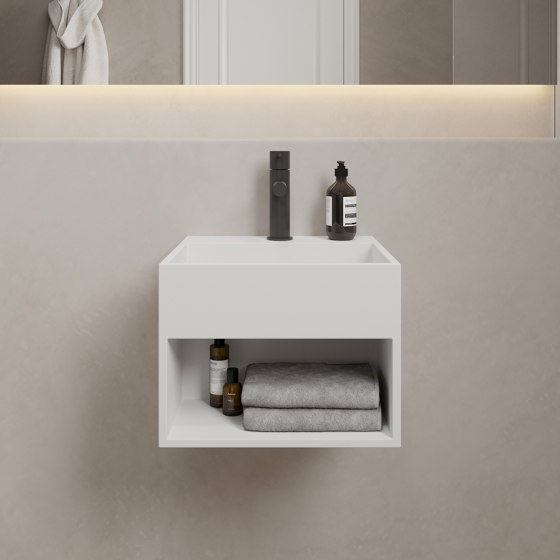 SOLID SURFACE | Cassiopeia Lavabo sospeso in Solid Surface | Lavabi | Riluxa