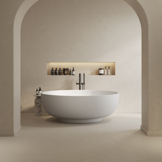 SOLID SURFACE | Omega Vasca da bagno indipendente in Solid Surface - 150cm | Vasche | Riluxa
