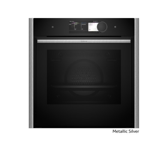 Ovens | N 90 Built-in oven with added steam function - Metallic Silver | Dampfgarer | Neff