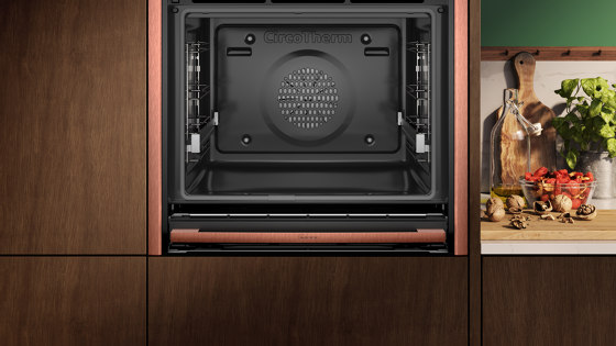Ovens | N 90 Built-in oven with added steam function - Brushed Bronze | Forni vapore | Neff