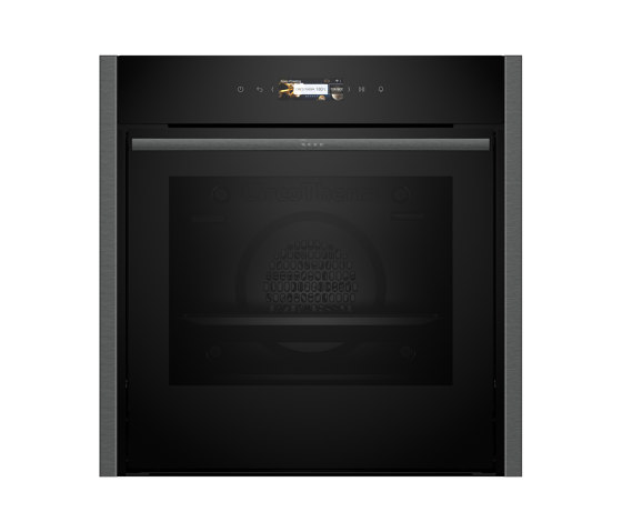 Ovens | N 90 Built-in oven with added steam function - Anthracite Grey | Hornos a vapor | Neff