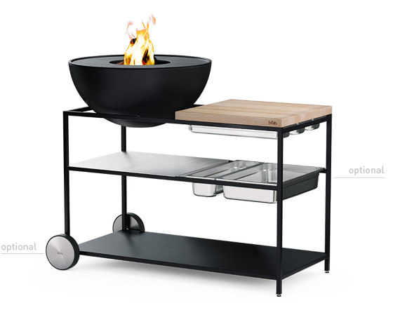 FIRE KITCHEN with BOWL 70 Plancha BBQ Set low | Grill | höfats