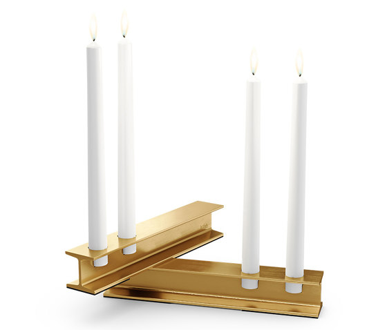 HENRY METAL II gold | Candlesticks / Candleholder | höfats