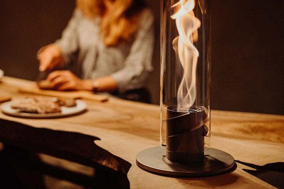 SPIN 90 Tabletop Fireplace grey | Torches | höfats