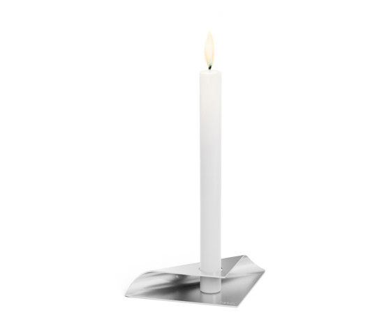 SQUARE CANDLE silver | Candelabros | höfats