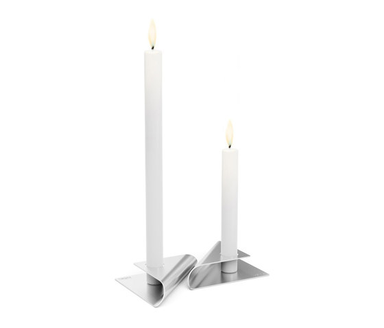 SQUARE CANDLE silver | Candlesticks / Candleholder | höfats