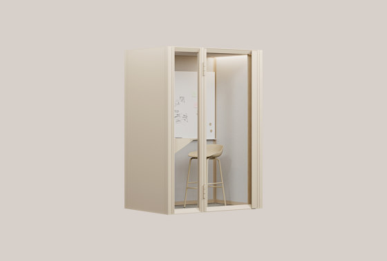 OmniRoom Work 1,5x1 in Sand Beige | Room-in-room systems | Mute