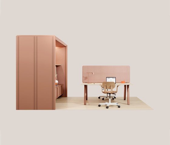 Modular Support 3x0,5 in Clay Red | Système de cloisons d'armoires | Mute