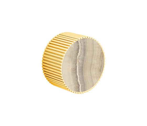 Chiasso | Concealed 2 Way Diverter With Sand Levigato Marble Handle Insert Soft Bronze | Badarmaturen Zubehör | BAGNODESIGN