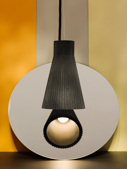 [S1] dark Hanging lamp fluted and colorful | Suspensions | GANTlights