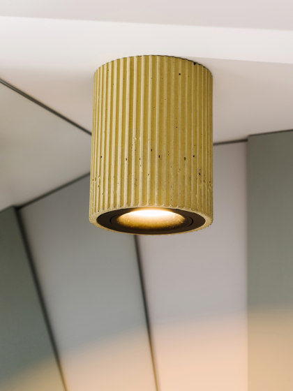 [S2] sand ceiling spot fluted and colorful | Lampade plafoniere | GANTlights