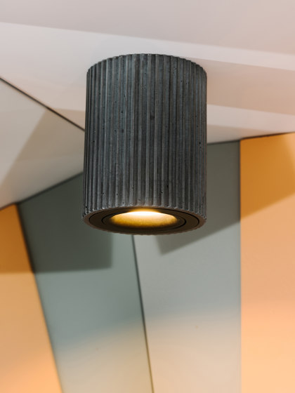 [S2] dark ceiling spot fluted and colorful | Plafonniers | GANTlights