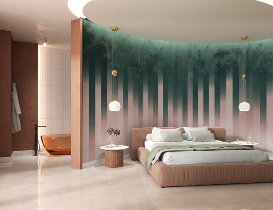Daintree Blue-Pink | Wall coverings / wallpapers | TECNOGRAFICA