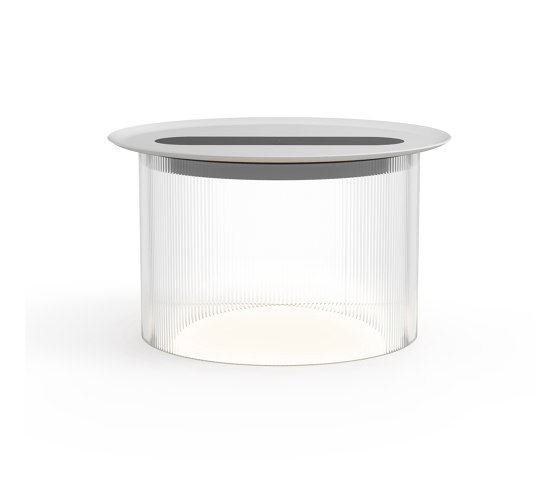 Carousel Large Table Clear Base 12 White Tray | Table lights | Pablo