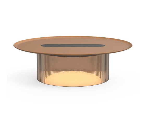 Carousel Small Table Bronze Base 16 Terracotta Tray | Lampade tavolo | Pablo