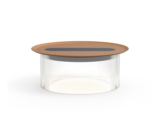 Carousel Small Table Clear Base 12 Terracotta Tray | Luminaires de table | Pablo