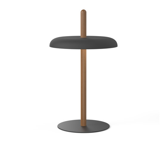 Nivel Table Walnut with Black Shade | Table lights | Pablo