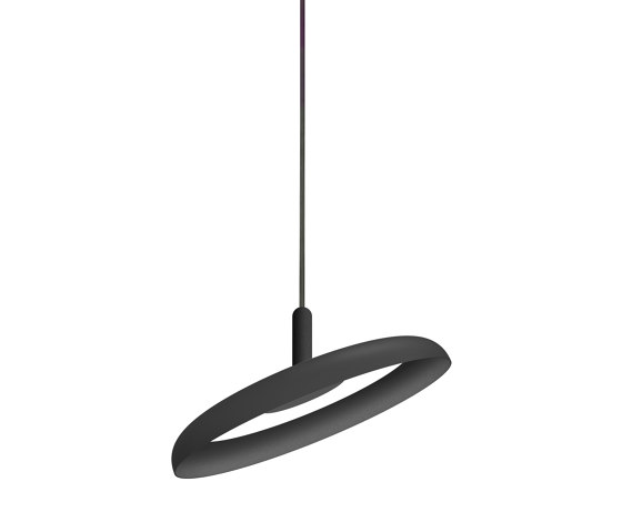 Nivel Pendant 15 Black Shade with Black Cord | Suspended lights | Pablo