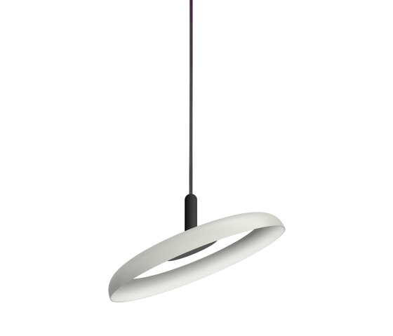 Nivel Pendant 15 White Shade with Black Cord | Suspended lights | Pablo