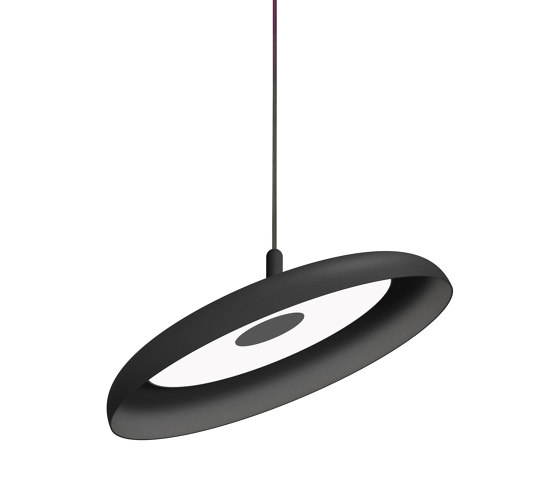 Nivel Pendant 22 Black Shade with Black Cord | Suspended lights | Pablo