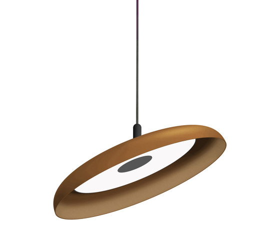 Nivel Pendant 22 Terracotta with Black Cord | Suspended lights | Pablo