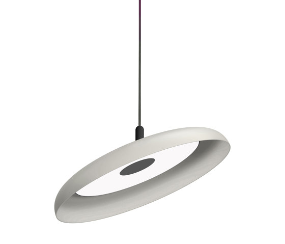 Nivel Pendant 22 White Shade with Black Cord | Suspended lights | Pablo