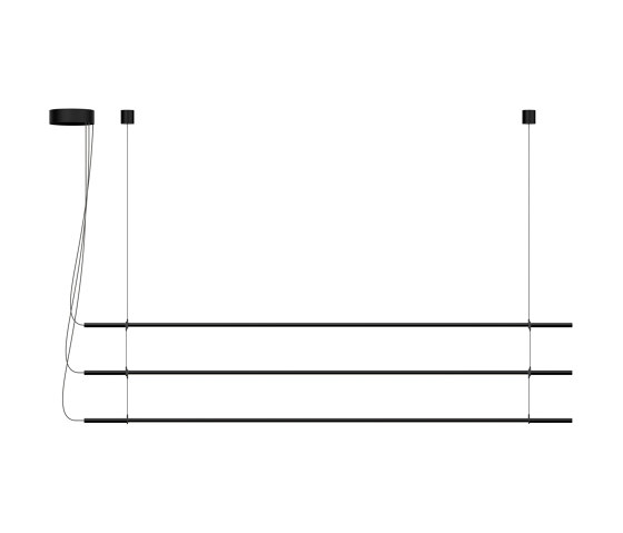 T.O Pendant 3 Stack Matte Black+Graphite Webbing | Pendelleuchten | Pablo